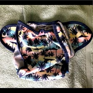 Thirsties Duo Wrap size two diaper cover palm tree sunset